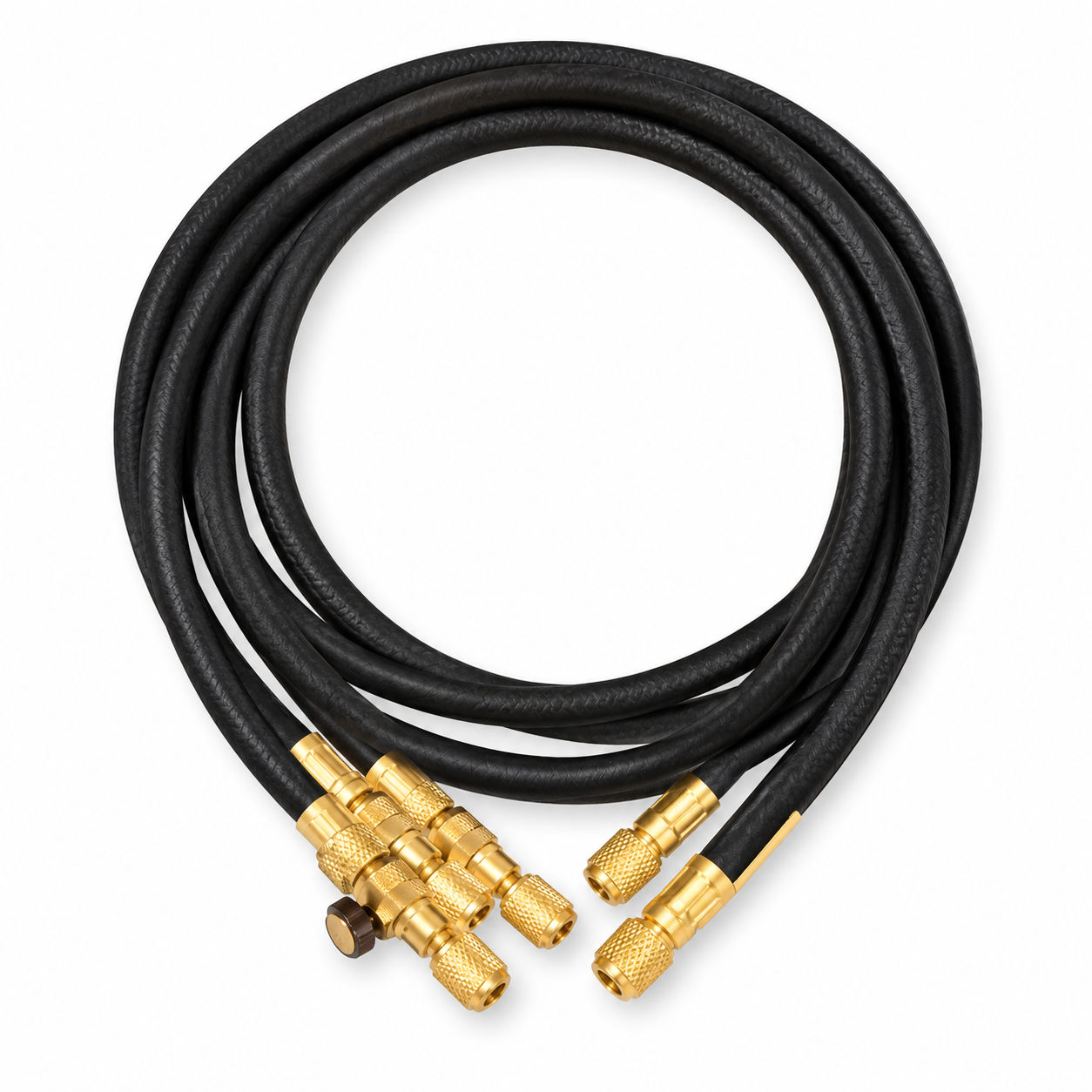 Kit de 3 mangueras HEAVY DUTY con válvula final 3 m 5/16″ SAE WIGAM 3V/HDSS/5-5/120